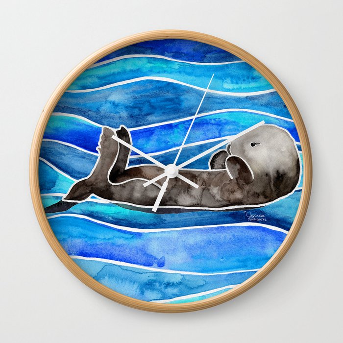 Sea Otter Wall Clock