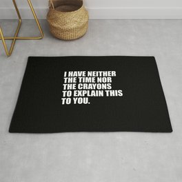 funny sarcastic quote Rug