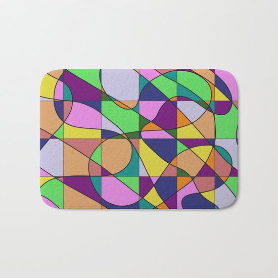 Pastel Pieces Bath Mat