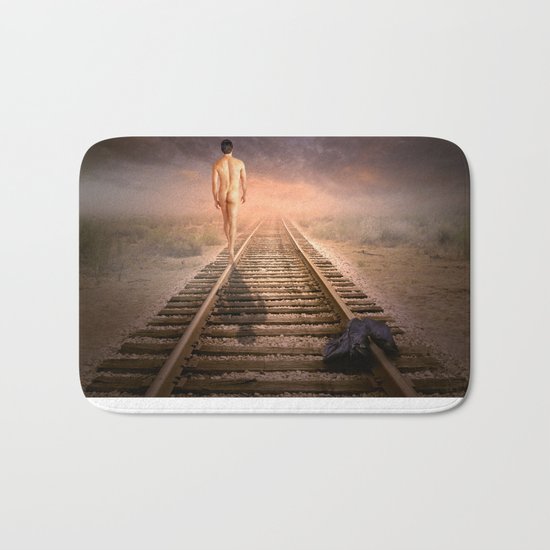 male nude art Bath Mat