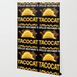 Tacocat Spelled Backwards Taco Cat Kitten Wallpaper