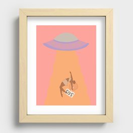 S.O.S Recessed Framed Print