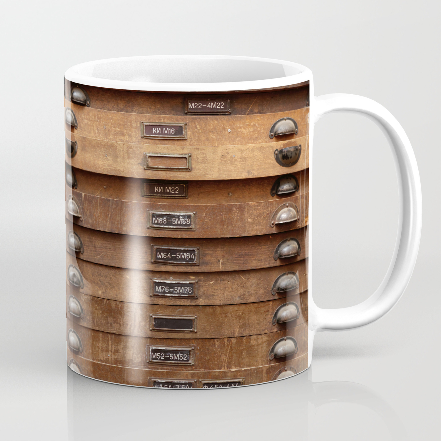 Wooden Cabinet With Drawers Coffee Mug By Skleznev Society6