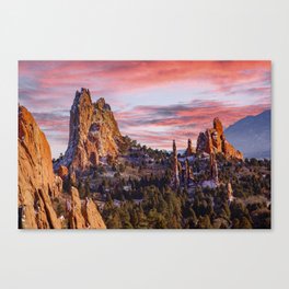 Colorado ~ Garden of the Gods sunset Canvas Print