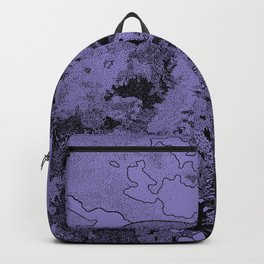 Purple Castle Dotwork Ink Backpack