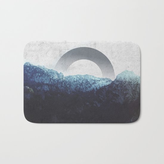 Through the Mountains Bath Mat
