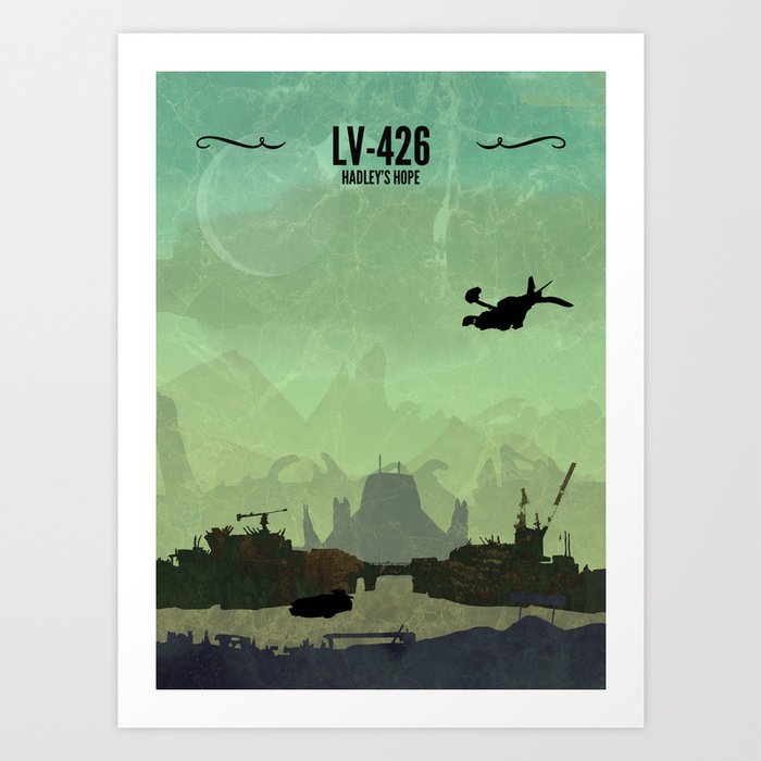 LV426 // Hadley's Hope, Aliens, Ellen Ripley, Alien Poster, Newt, Xenomorph, HR Giger Art Print