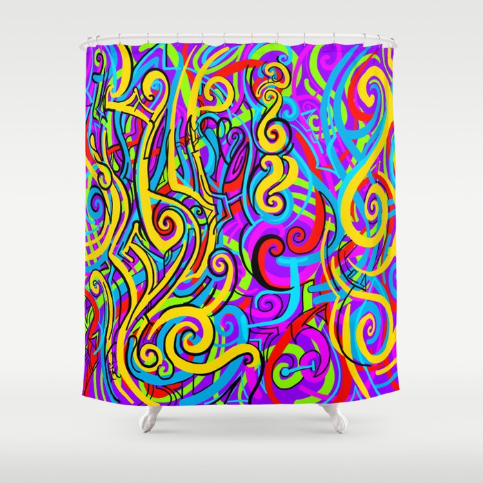 Quantum Colors Shower Curtain