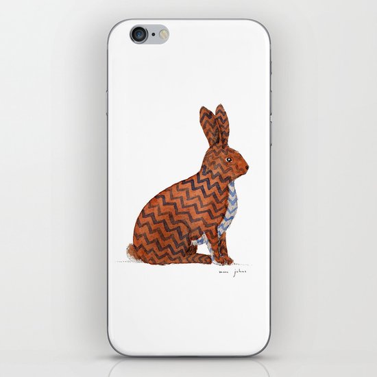 zig zag rabbit iPhone Skin