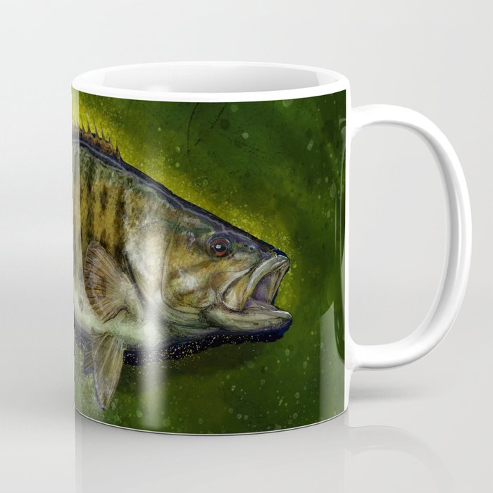 The River Smallie, Smallmouth Bass Coffee Mug