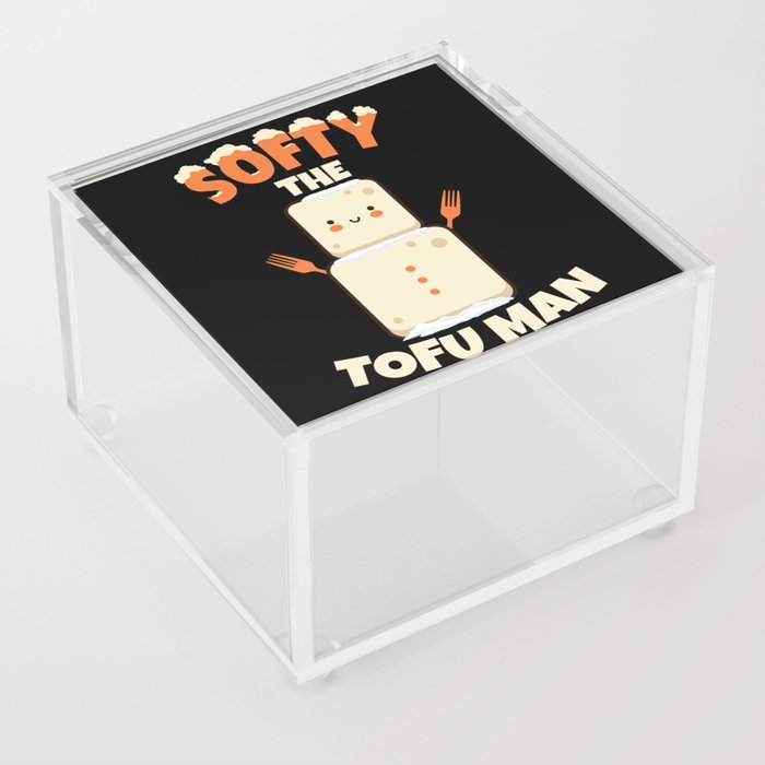Softy Tofu Man Meatless Vegan Acrylic Box