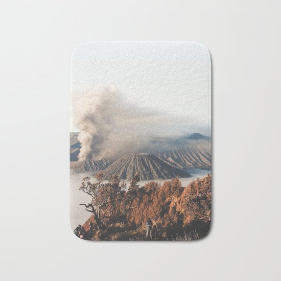 Volcano landscape Bath Mat