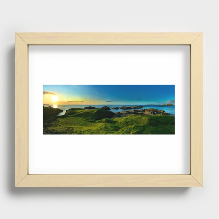 Sunset in Ireland coast Recessed Framed Print