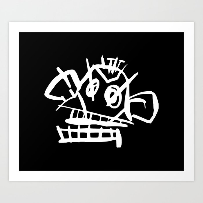 Arcane Jinx Monkey Graffiti - Night version Art Print