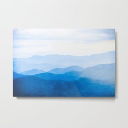 Smoky Mountain National Park Sunset Layers IV - Nature Photography Metal Print