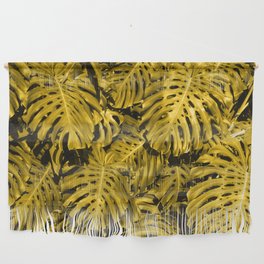 Leaves Gold Yellow Wall Hanging