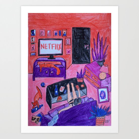 Netflix Art Print
