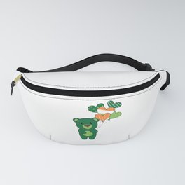 Bear With Ireland Balloons Cute Animals Happiness Fanny Pack