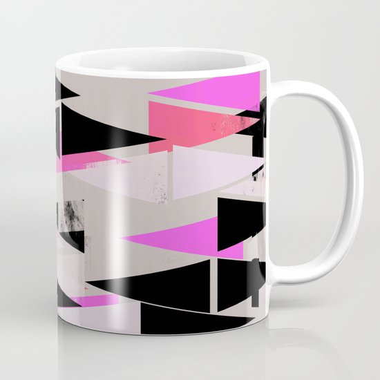 Pink Triangles II Coffee Mug