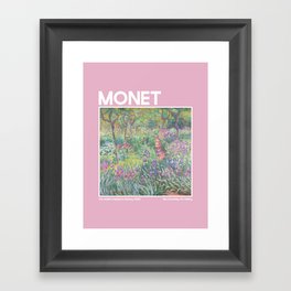 Monet Artists Garden Framed Art Print