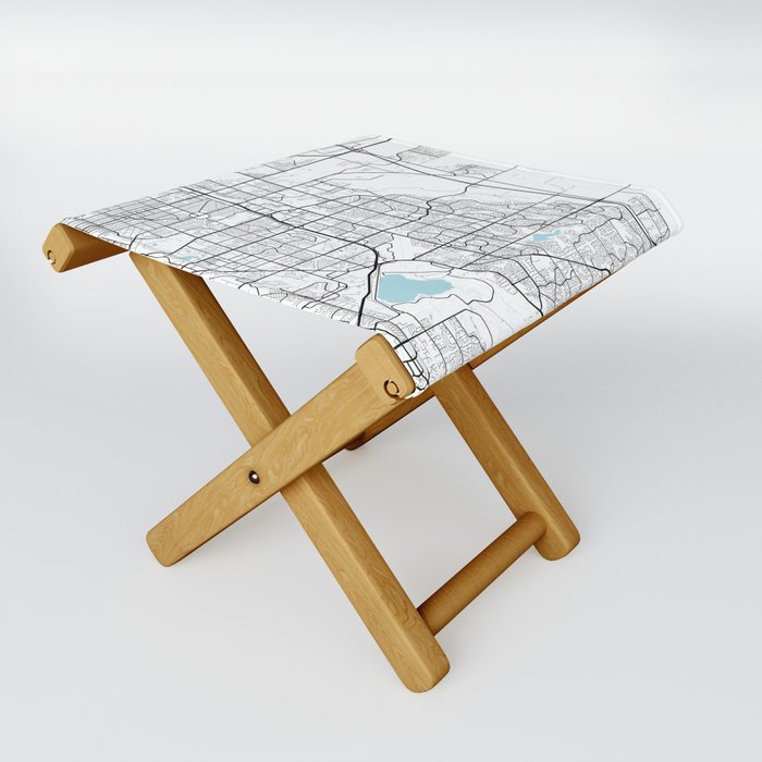 Aurora City Map of Colorado, USA - Circle Folding Stool