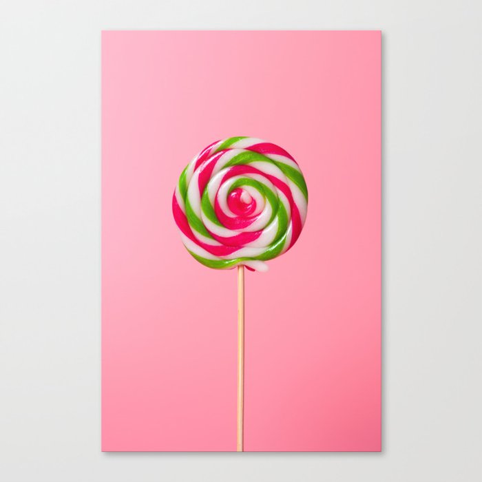 Pink Lolipop Canvas Print by NewburyBoutique | Society6