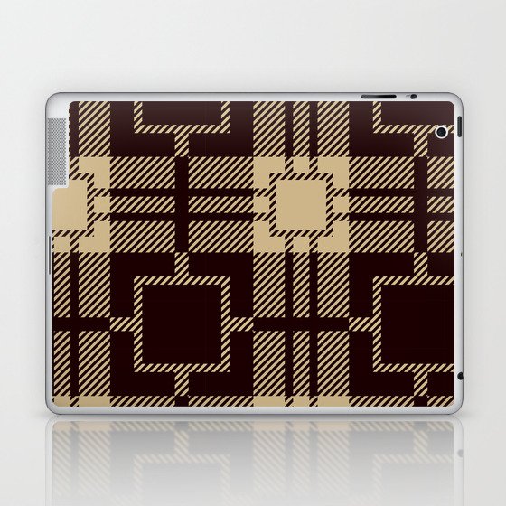 Black Square Pattern Laptop & iPad Skin