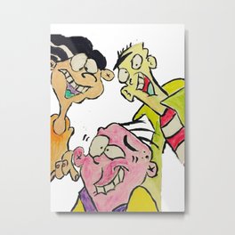 Ed Edd n Eddy Metal Print | Acrylic, 90S, Cartoon, Favoriteshow, Cartoonnetwork, Classic, Ededdandeddy, 90Sbaby, Painting, Retro 