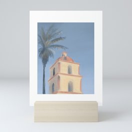 church in Santa Barbara Mini Art Print