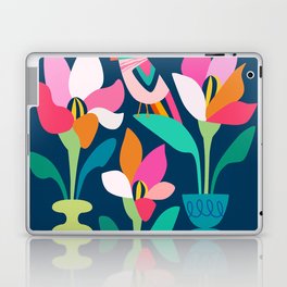 Magnolias & Cockatoo Laptop Skin