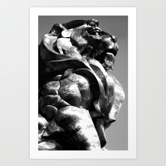 A King's Profile Art Print