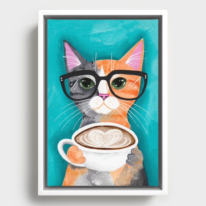 A Latte of Love Framed Canvas