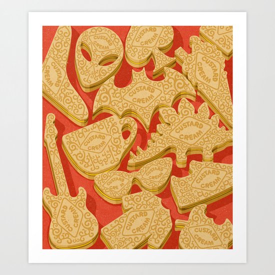 custard creams Art Print