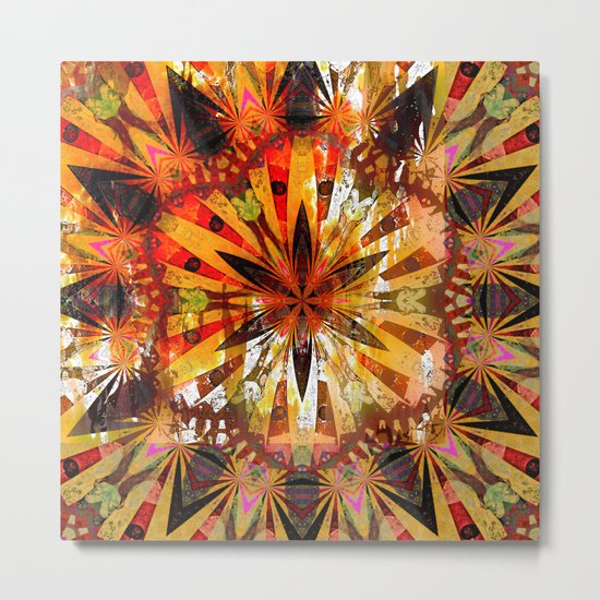 Mandala Art Abstract Metal Print