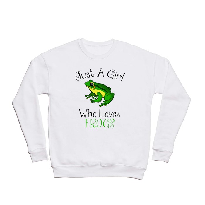 Just A Girl Who Loves Frogs Crewneck Sweatshirt