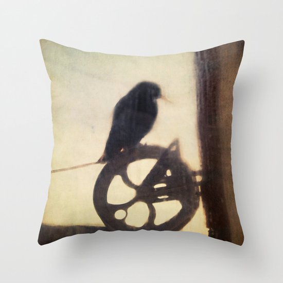 Bird On A Wire Throw Pillow