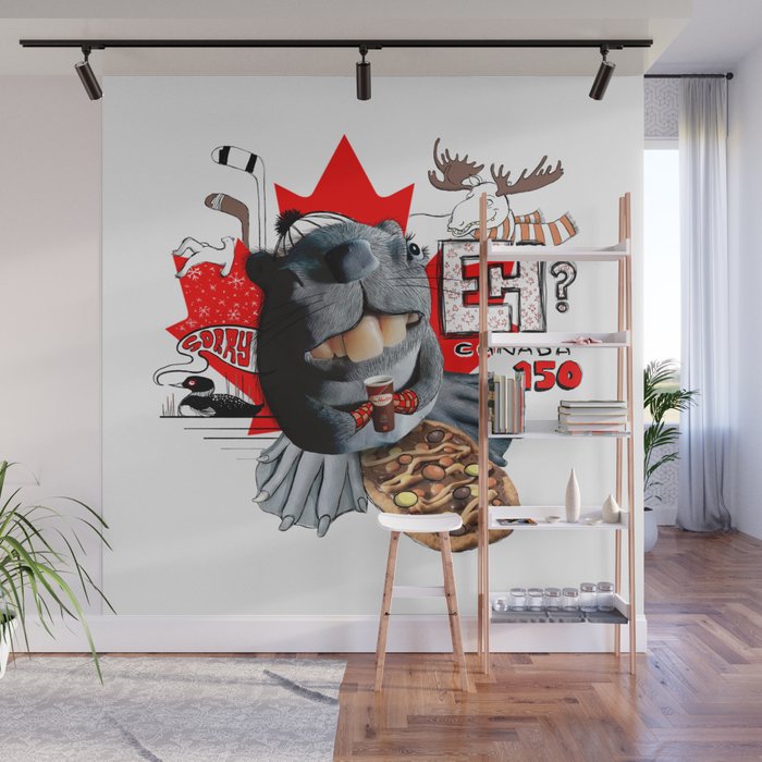 Canada 150 Beaver Wall Mural