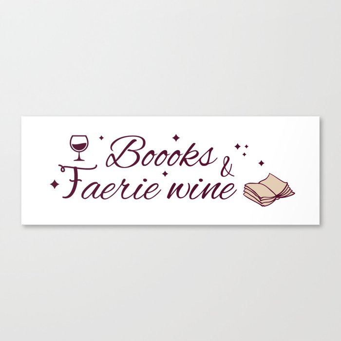 Books & faerie wine Canvas Print