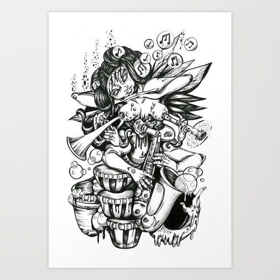 Music is Beauty Crumbling - ANALOG zine Art Print