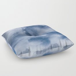 White Clouds And Blue Sky Floor Pillow