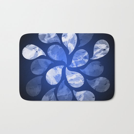 Abstract Water Drops XX Bath Mat