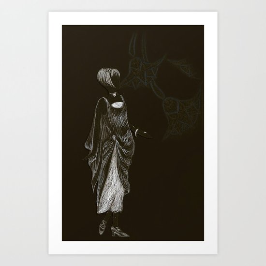 1920's Flapper Art Print