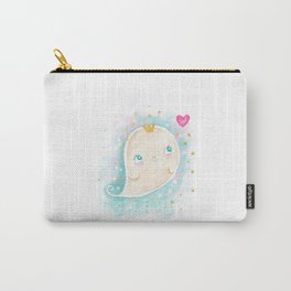 Cute ghost happy illustration Carry-All Pouch