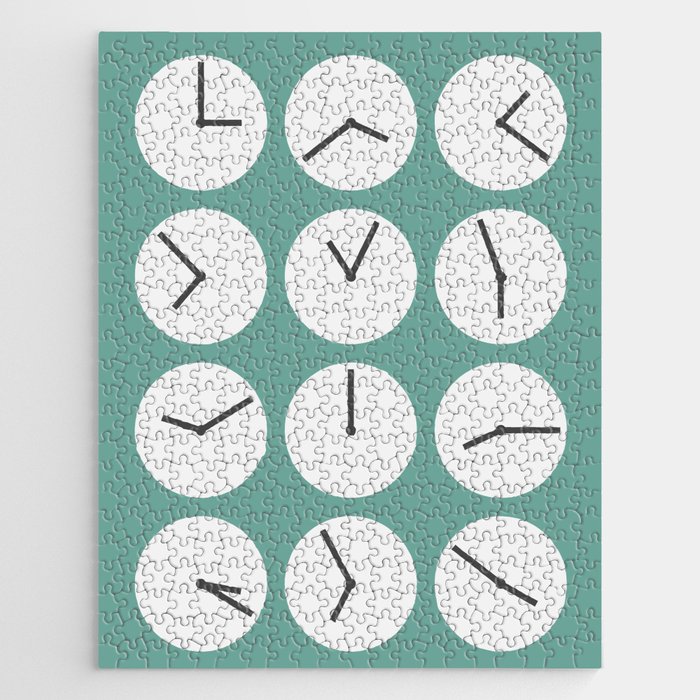 Minimal clock collection 12 Jigsaw Puzzle