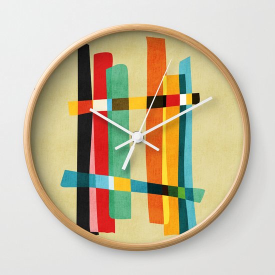 Broken Fences Wall Clock