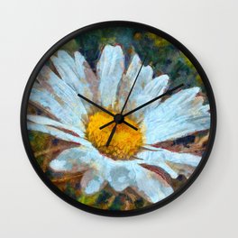 Artistic Close Up of a Marguerite Daisy Flower  Wall Clock