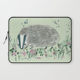 Badger in Grass Laptop Sleeve