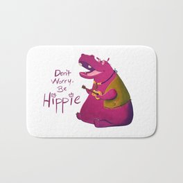 Hippie Hippo Bath Mat