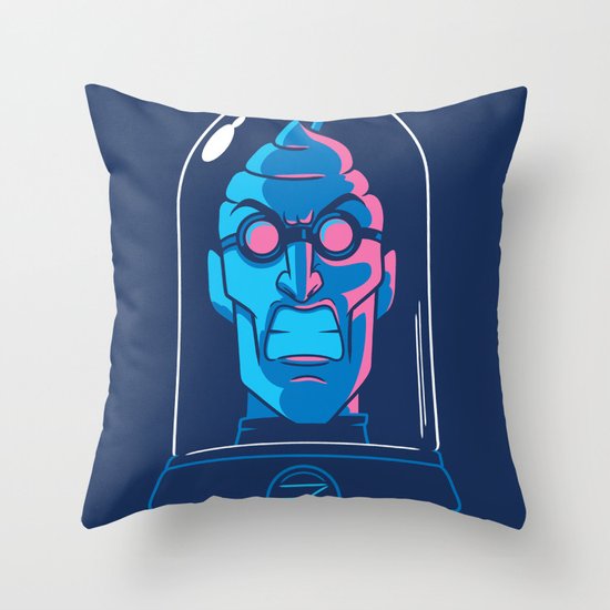 Mr. Brain Freeze Throw Pillow