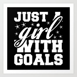 Just a girl with goals Art Print | Instagram, Teen, Tiktok, Cute, Cheap, Aesthetic, Computer, Teenage, Brand, Small 